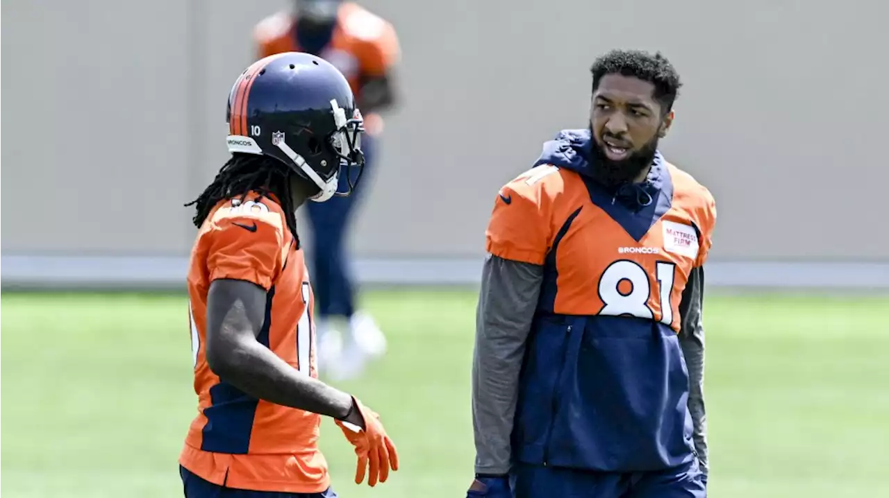 Broncos WR Tim Patrick tears left Achilles, source confirms, ending comeback effort after ACL cost him 2022