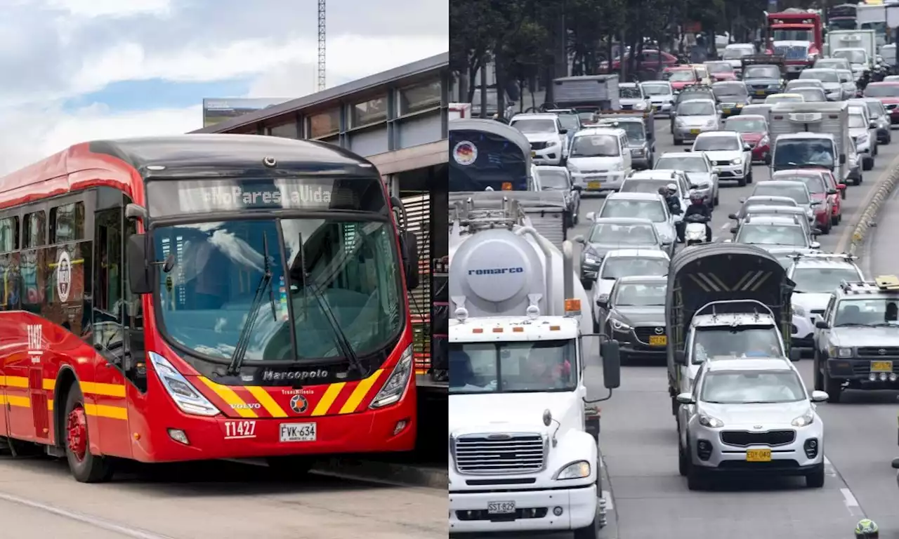 Atención: hay trancón en carriles de TransMilenio sobre la carrera 30 en Bogotá