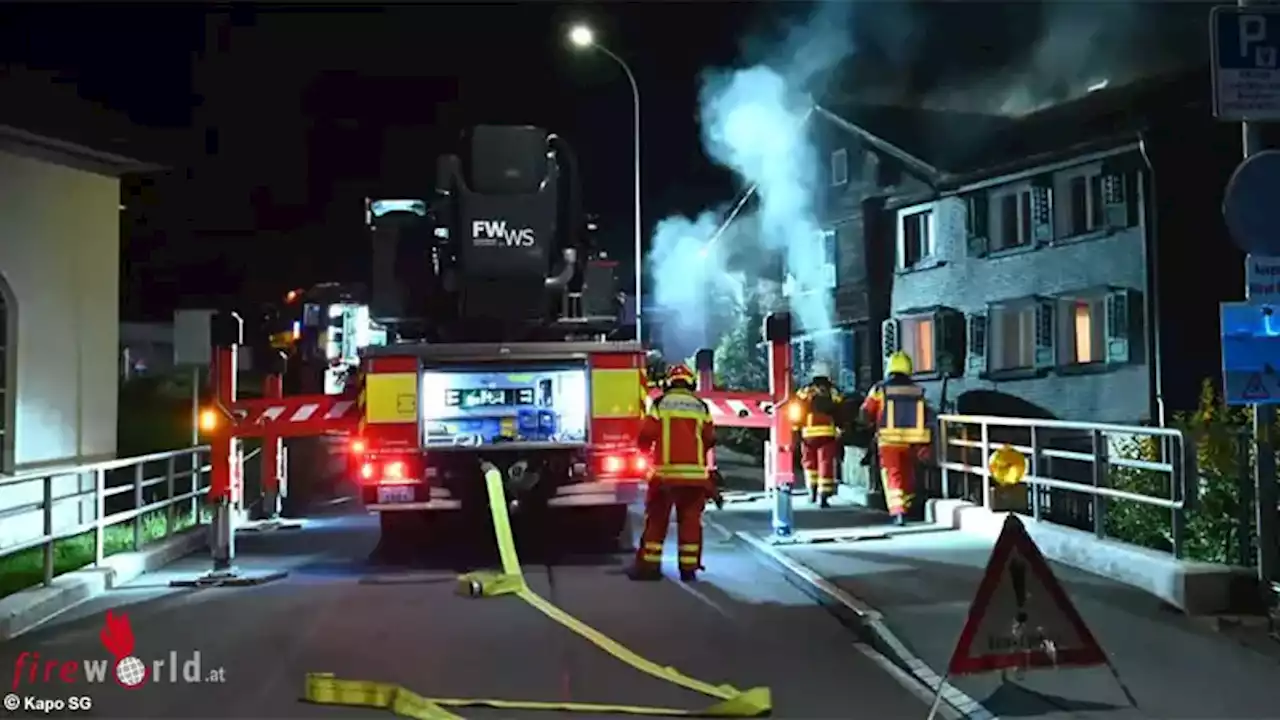 Schweiz: Frau nach Wohnungsbrand in Doppelhaus in Buchs ins Krankenhaus eingewiesen