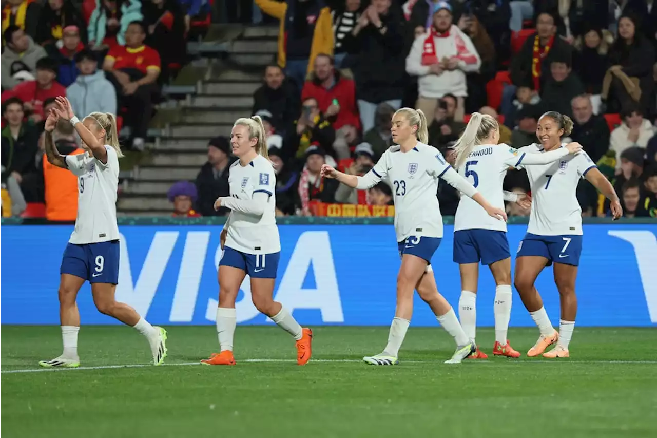 England smash China to ease into WWC last 16