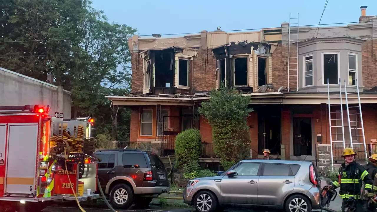 Man rescued as house fire erupts, spreads in West Philadelphia