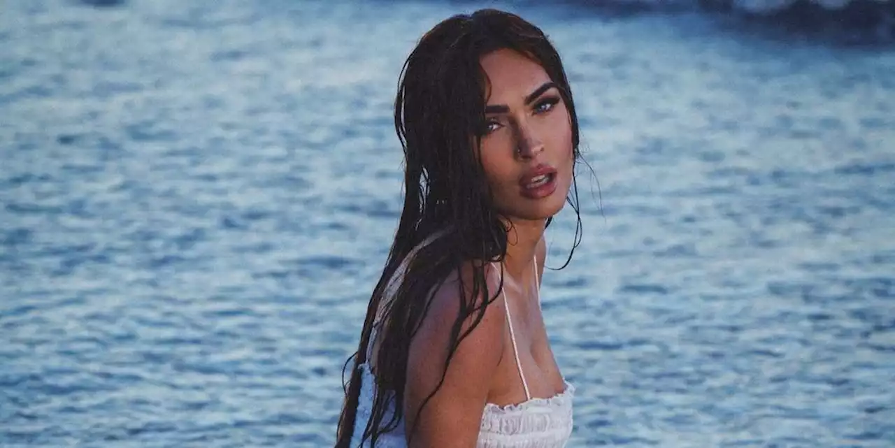 Megan Fox Breaks the Internet in a Dripping Wet See-Through Minidress