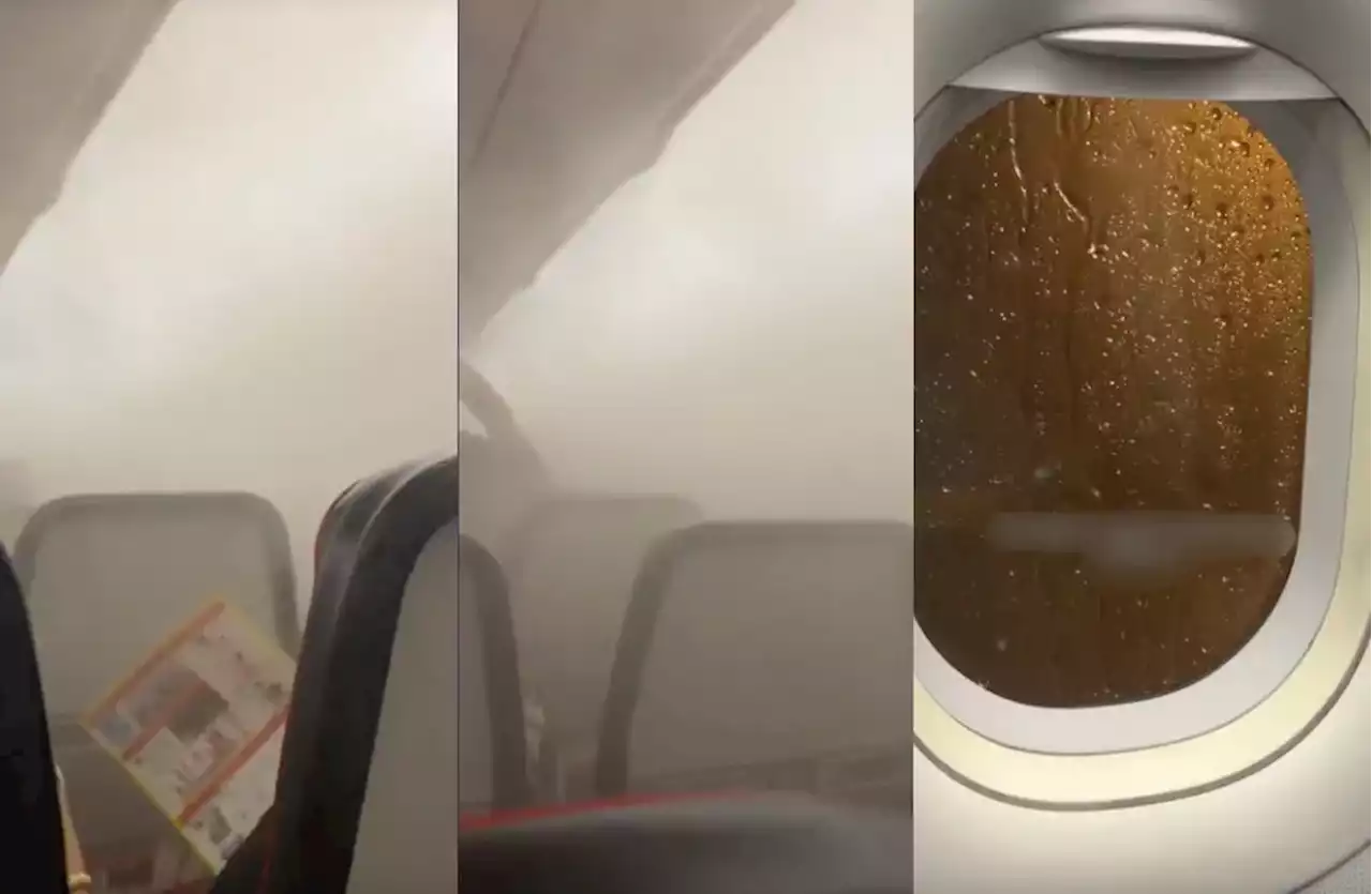 (Video) Passengers Seen Panicking When Plane To KL Started To Fill Up With Thick Fog - Hype MY