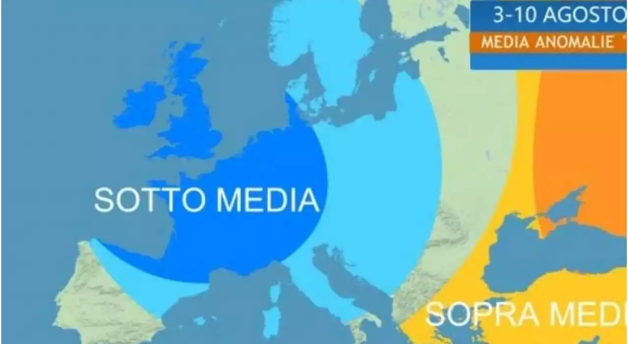 Ciclone Circe, in arrivo temporali e calo delle temperature: «Anticipo dell’autunno». Ma prima una «fiammata» di caldo al Sud