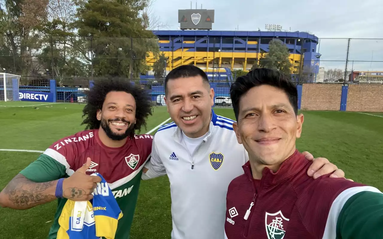 Fluminense registra encontro de jogadores com Riquelme no CT do Boca Juniors | Fluminense | O Dia