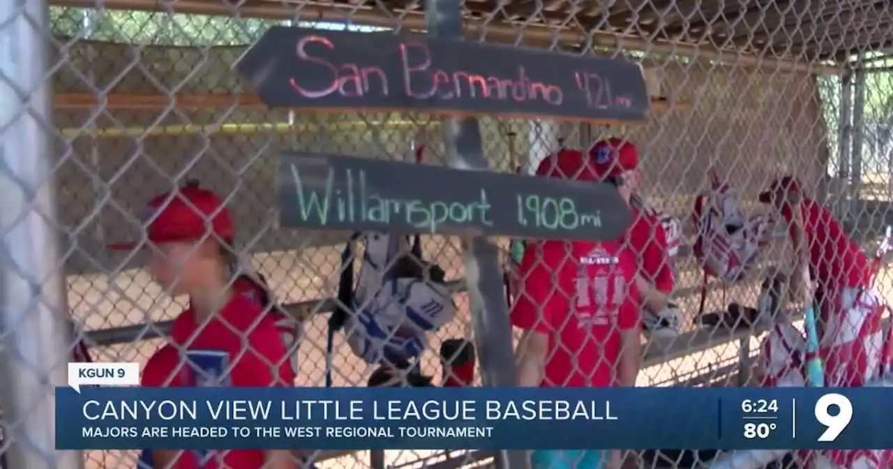 Canyon View Little League headed to the West Regionals