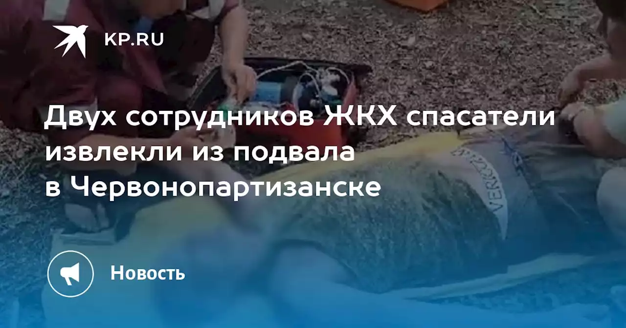 Двух сотрудников ЖКХ спасатели извлекли из подвала в Червонопартизанске