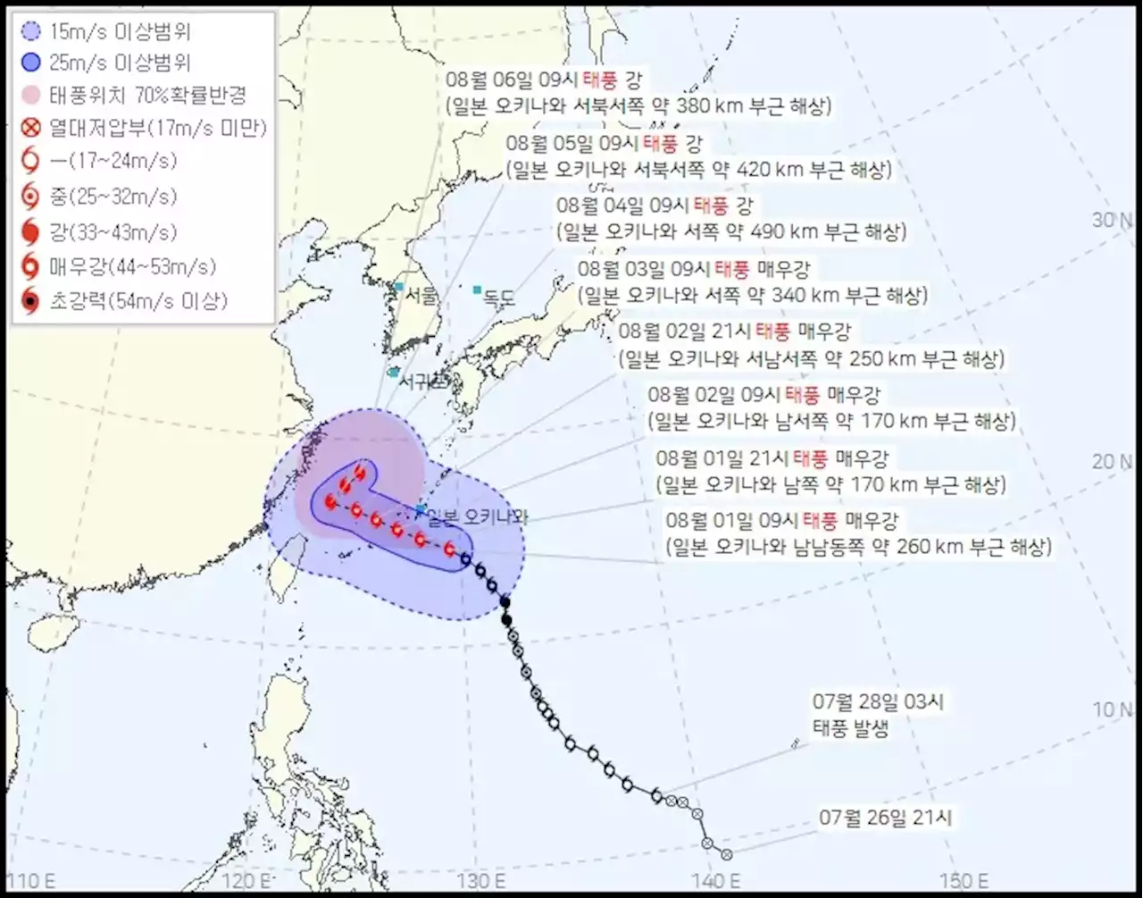 길 막힌 태풍 ‘카눈’, 한국 오든 안 오든 폭염은 부채질한다