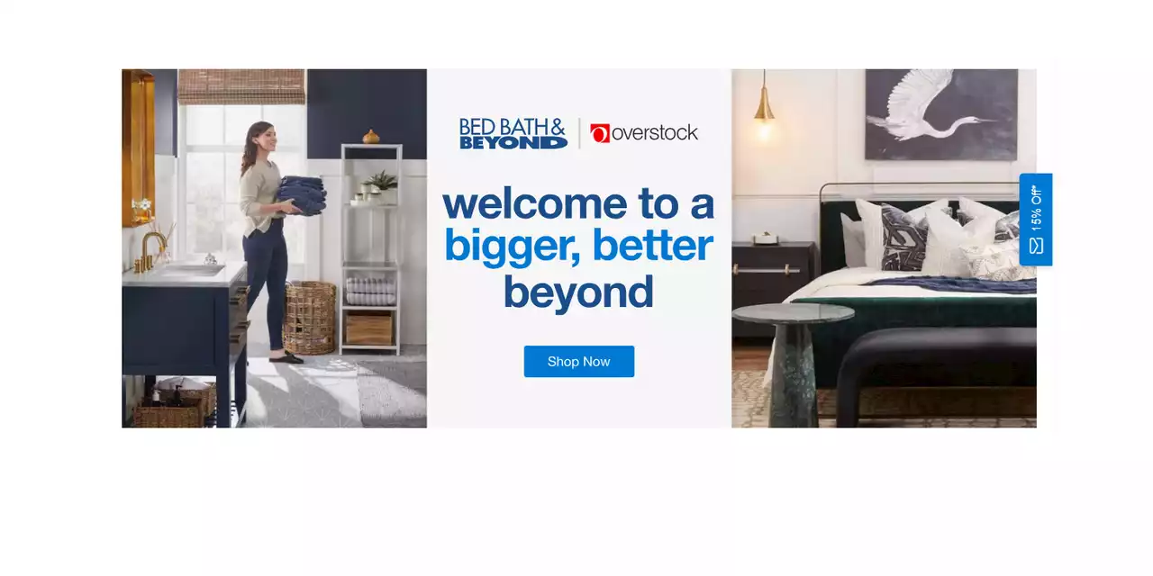 Overstock breathes life into Bed Bath & Beyond with rebranded website