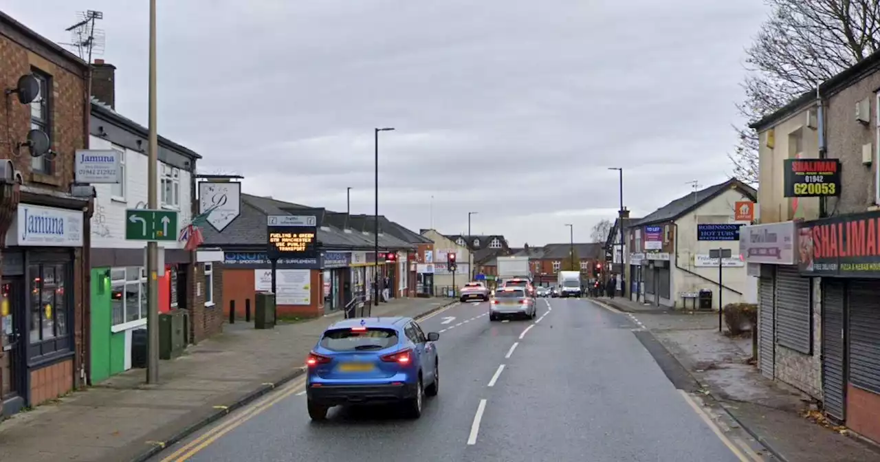 Woman rushed to hospital after being hit by motorbike on busy road