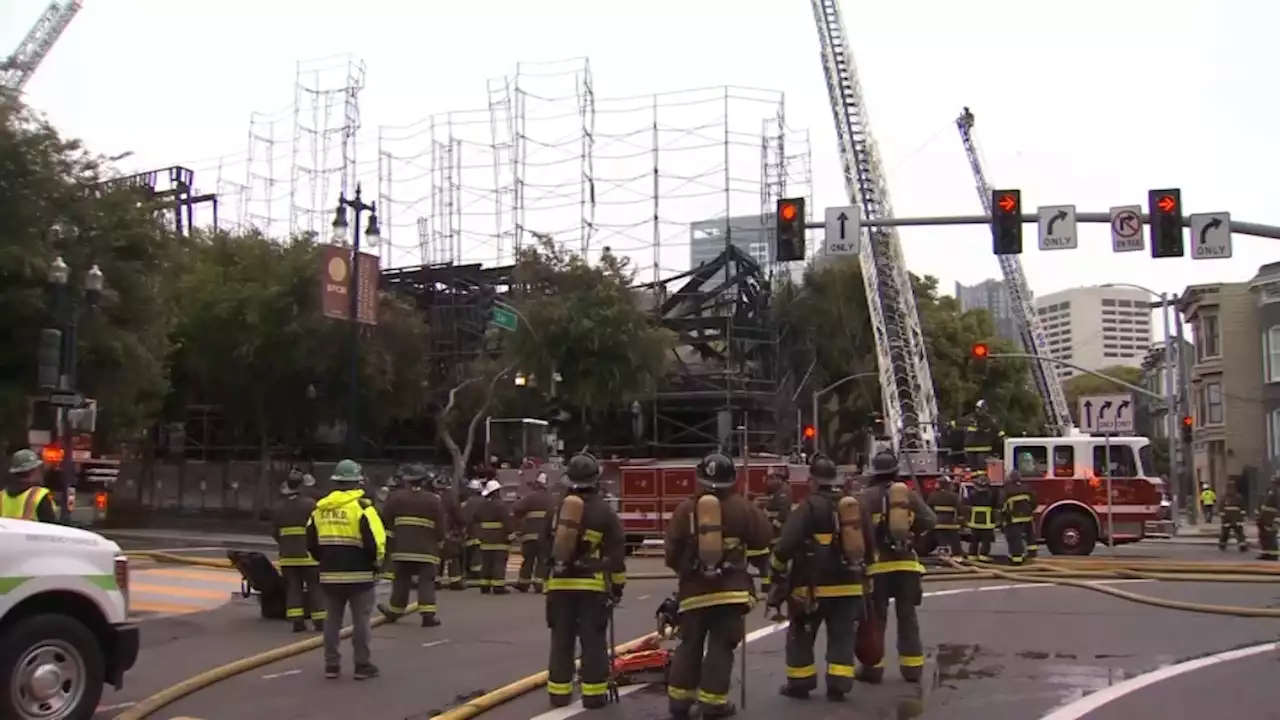 4-alarm fire burns five buildings in San Francisco