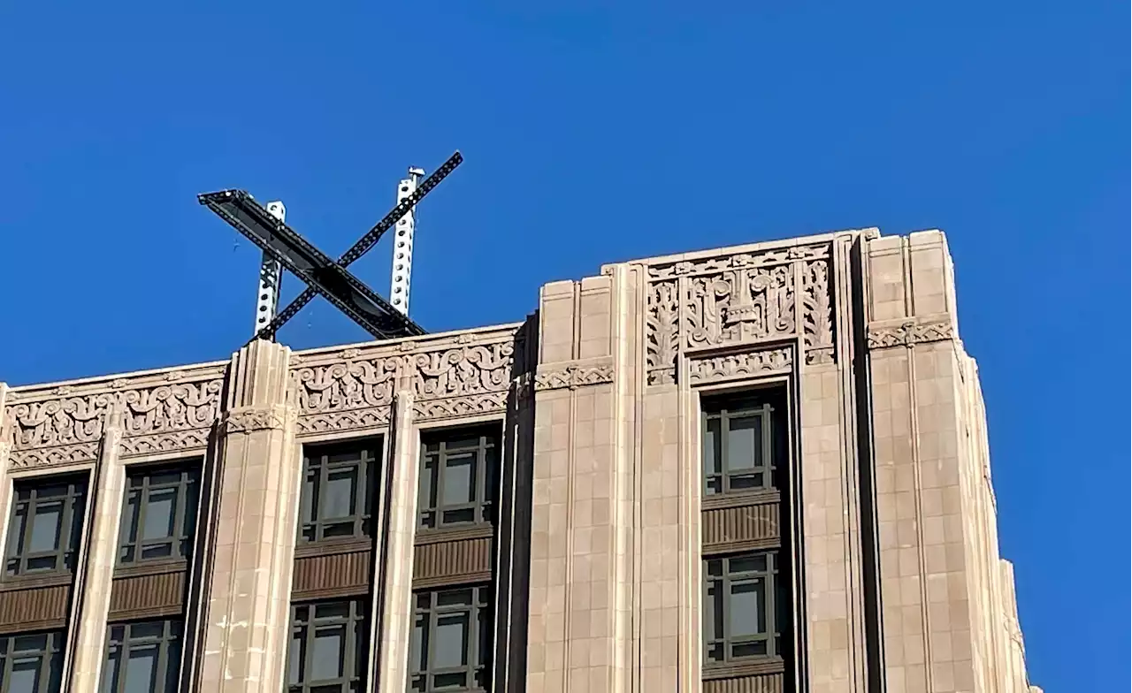 Brightly flashing ‘X' sign removed from company's San Francisco headquarters after complaints