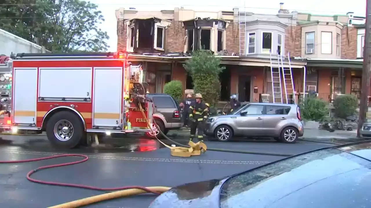 Crews rescue man trapped in West Philly house fire