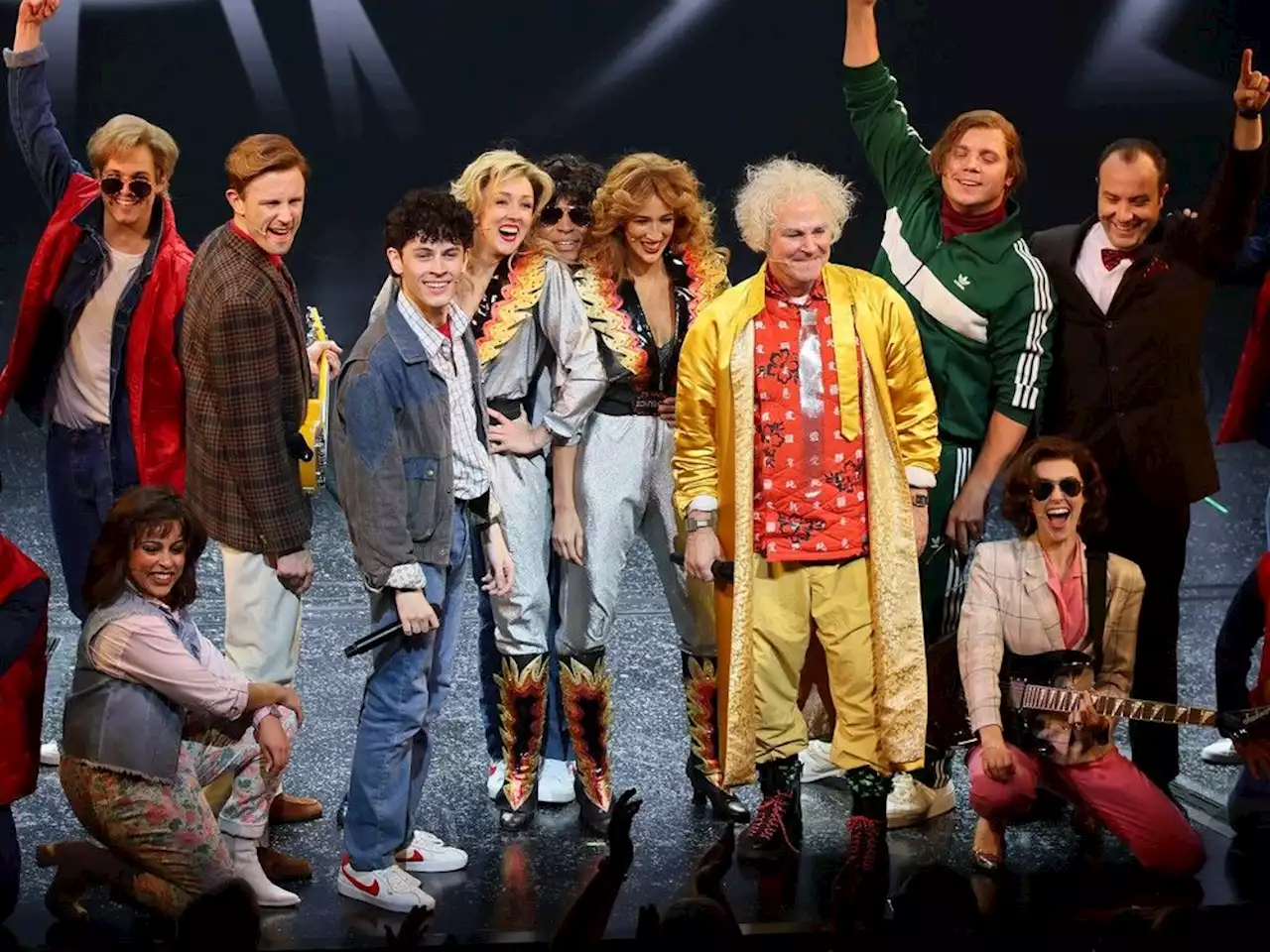 The stars of Broadway's 'Back to the Future' musical happily speed into the past every night