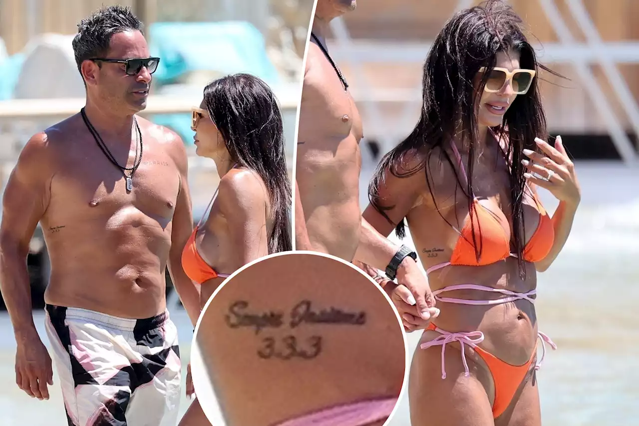 Luis Ruelas shows off sentimental tattoo that matches wife Teresa Giudice’s on beach getaway