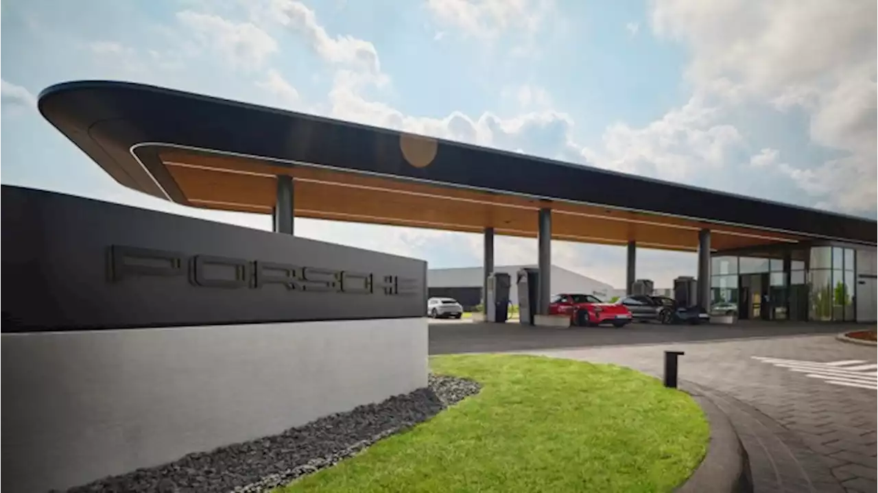 Porsche’s New EV Charging Station in Germany Includes a Luxe Lounge for Drivers