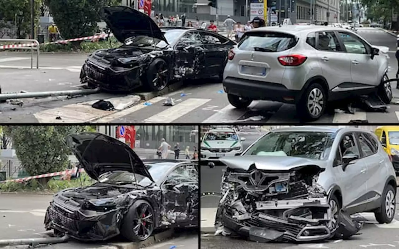 Incidente a Milano, auto si scontrano e travolgono un pedone: 3 feriti