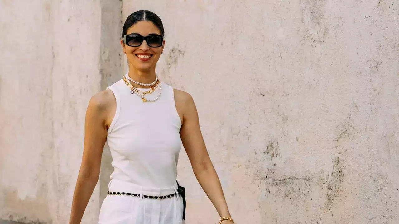 Just in Time for Peak Heat, 11 Timeless Ways to Style a White Tank Top