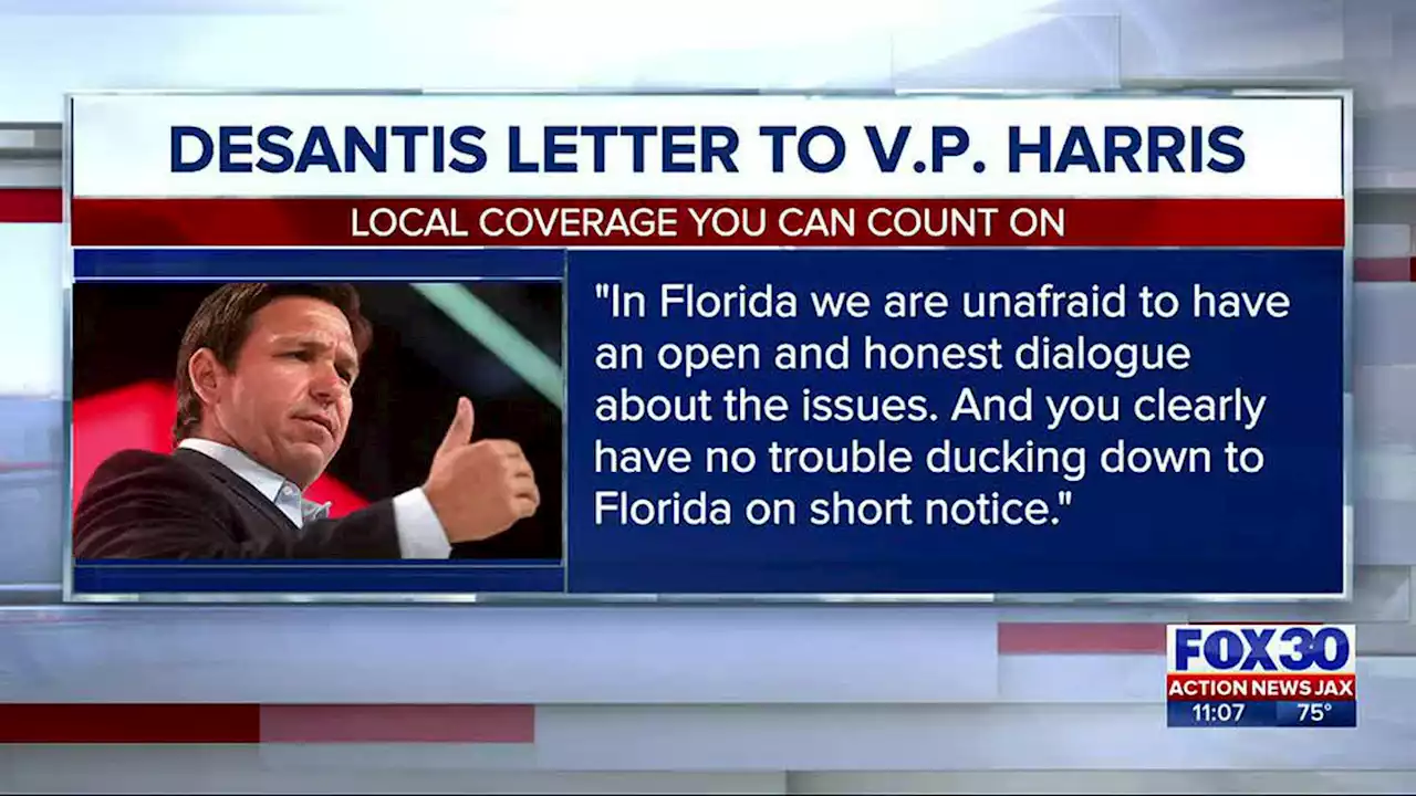 Gov. DeSantis invites VP Harris to Florida to discuss state’s new African American history standards