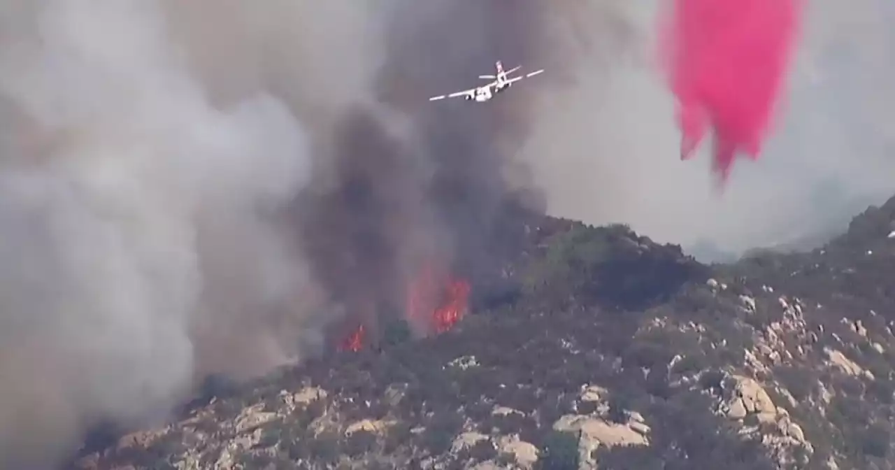 Bunnie Fire: Crews make 'good progress' against Ramona wildfire that forced evacuations