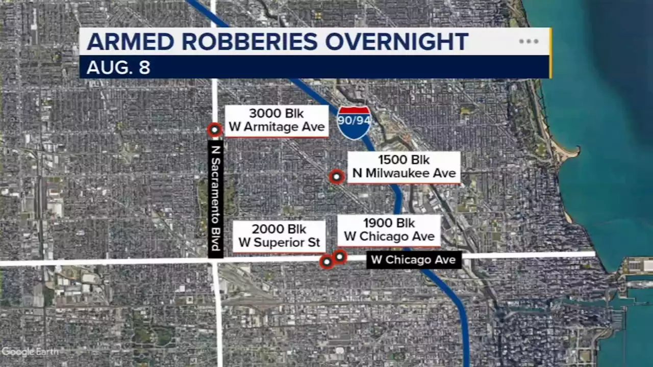 Chicago police investigating 4 incidents in latest armed robbery spree on North, Northwest sides