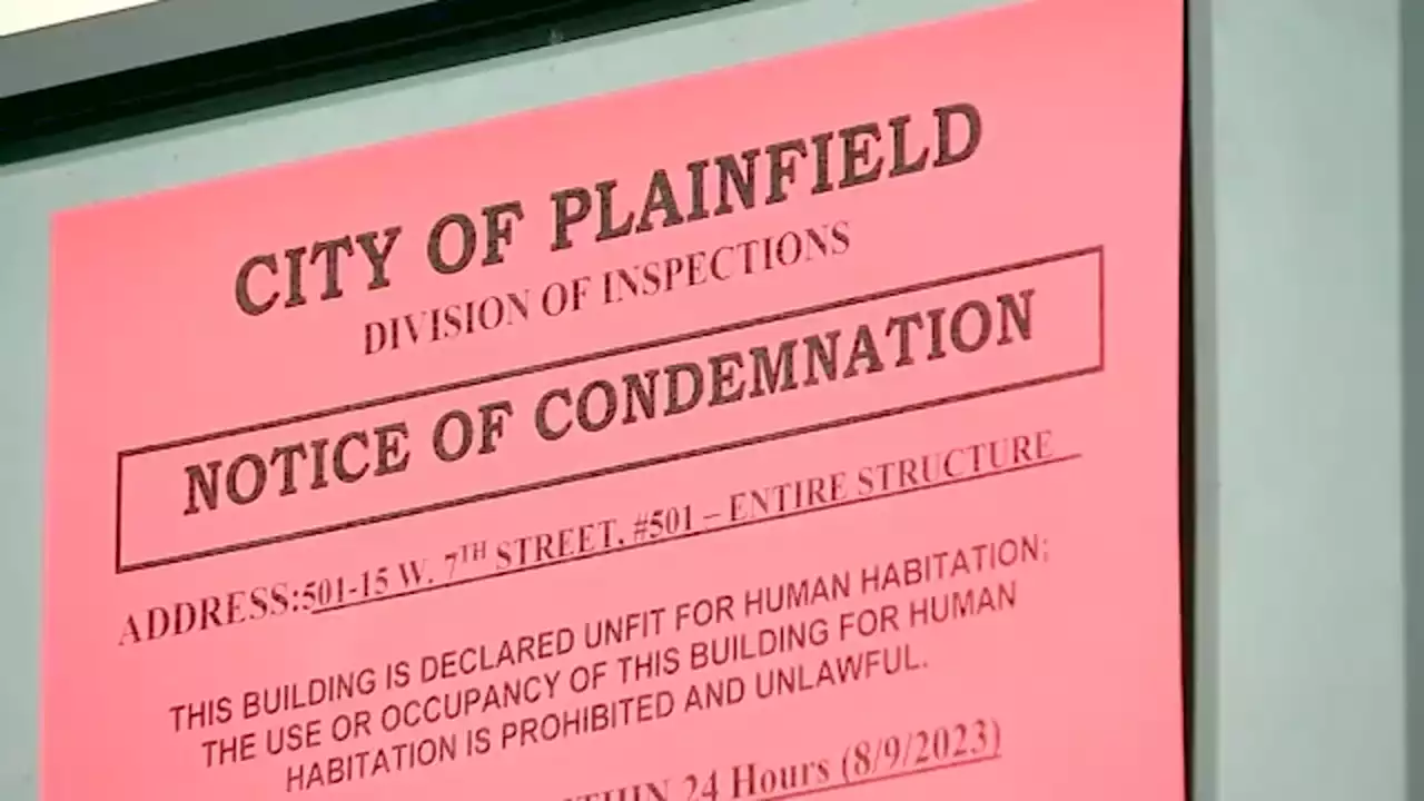 Contractors begin repairs on condemned Plainfield buildings; some residents refuse to leave