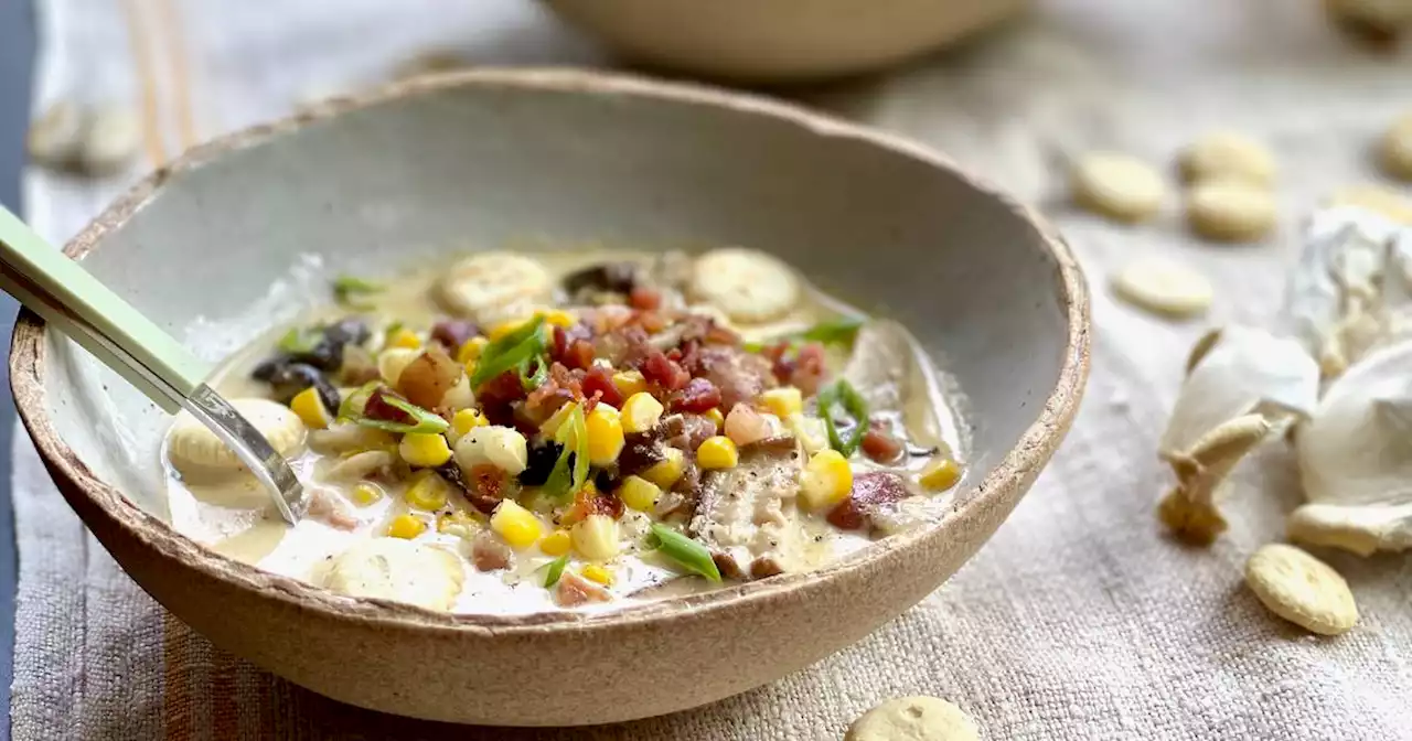 Corn and mushroom chowder is the perfect late-summer bowl