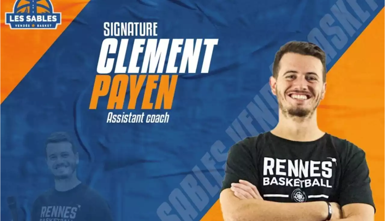 Clément Payen, assistant coach aux côtés de Denis Mettay aux Sables Vendée Basket - BeBasket