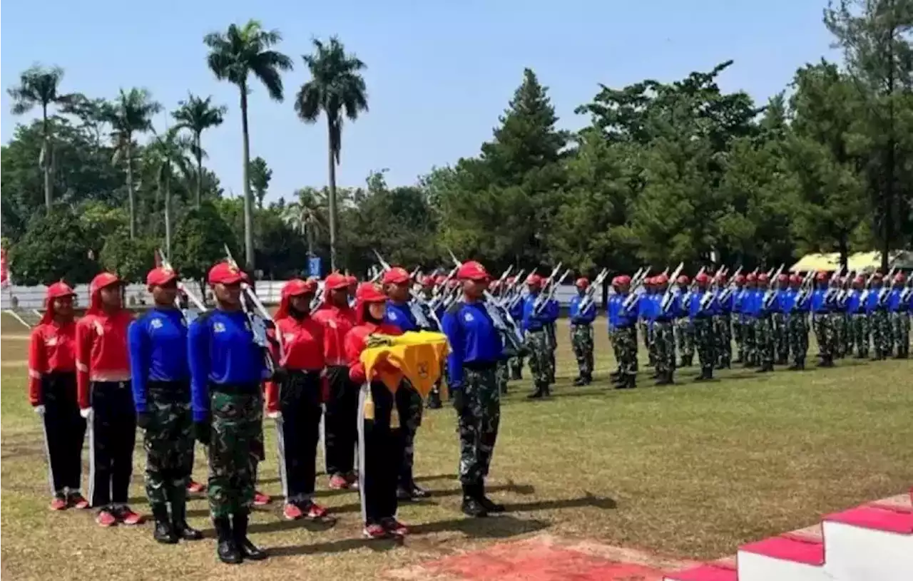 76 Calon Paskibraka Latihan Gabungan Bersama Pasukan Kelompok 45 Paspampres