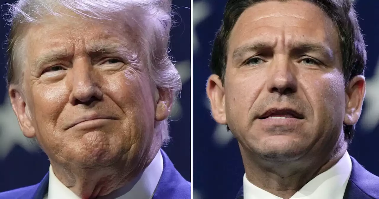 Trump needles DeSantis with Iowa State Fair entourage