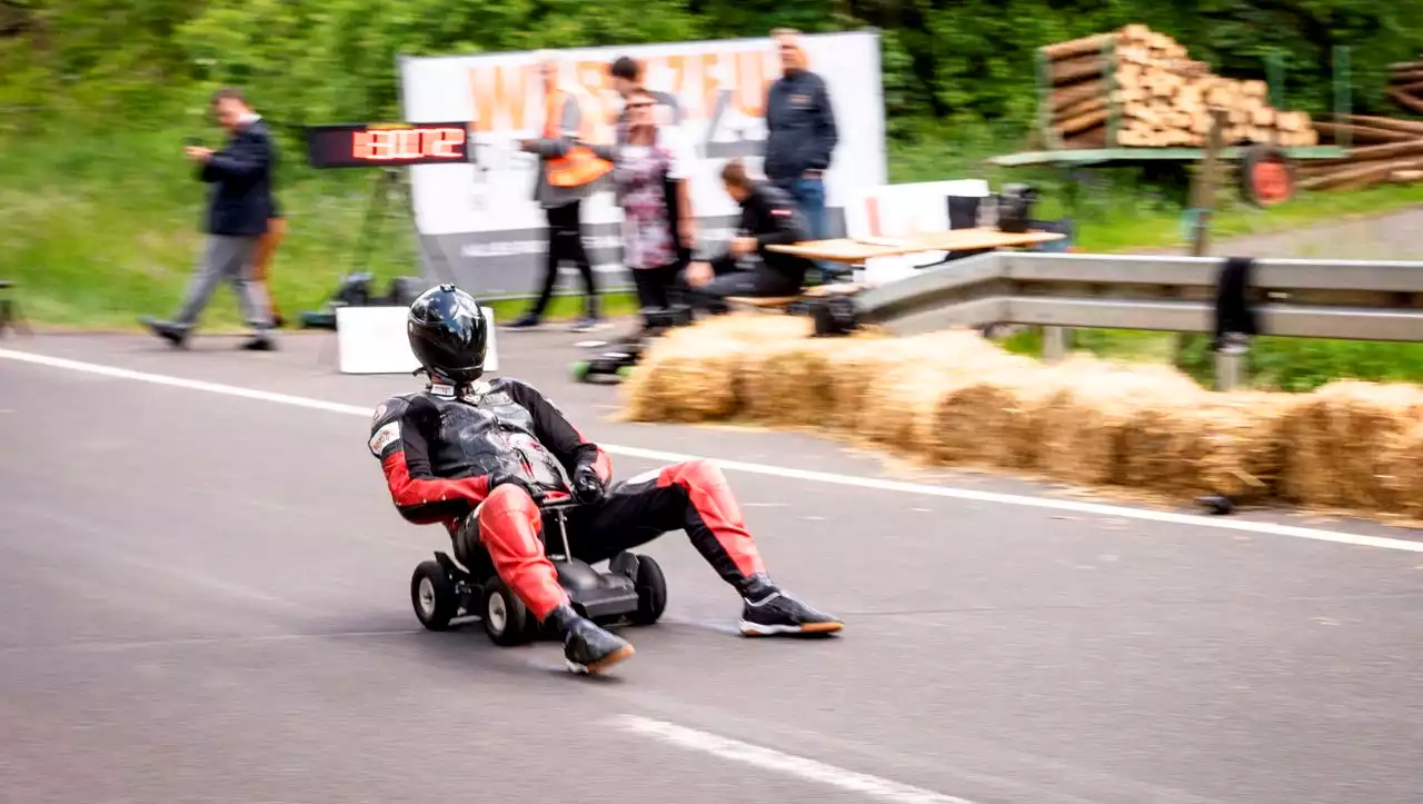 Weltrekord auf dem Bobbycar: Marcel Paul legt Tempo 148 hin