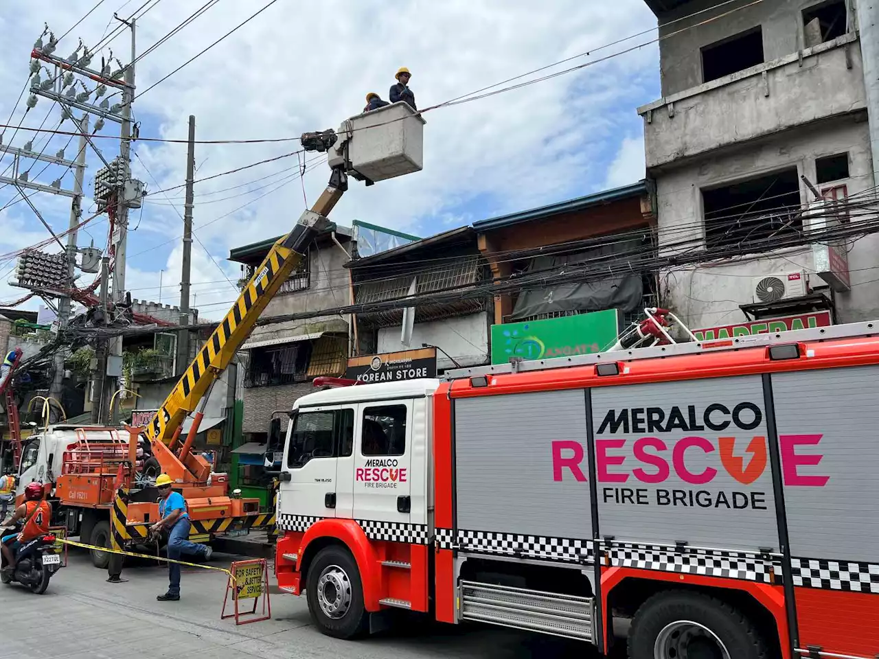 Meralco, BFP, Pasig LGU forge alliance on public safety; inspect utility poles, dangling wires