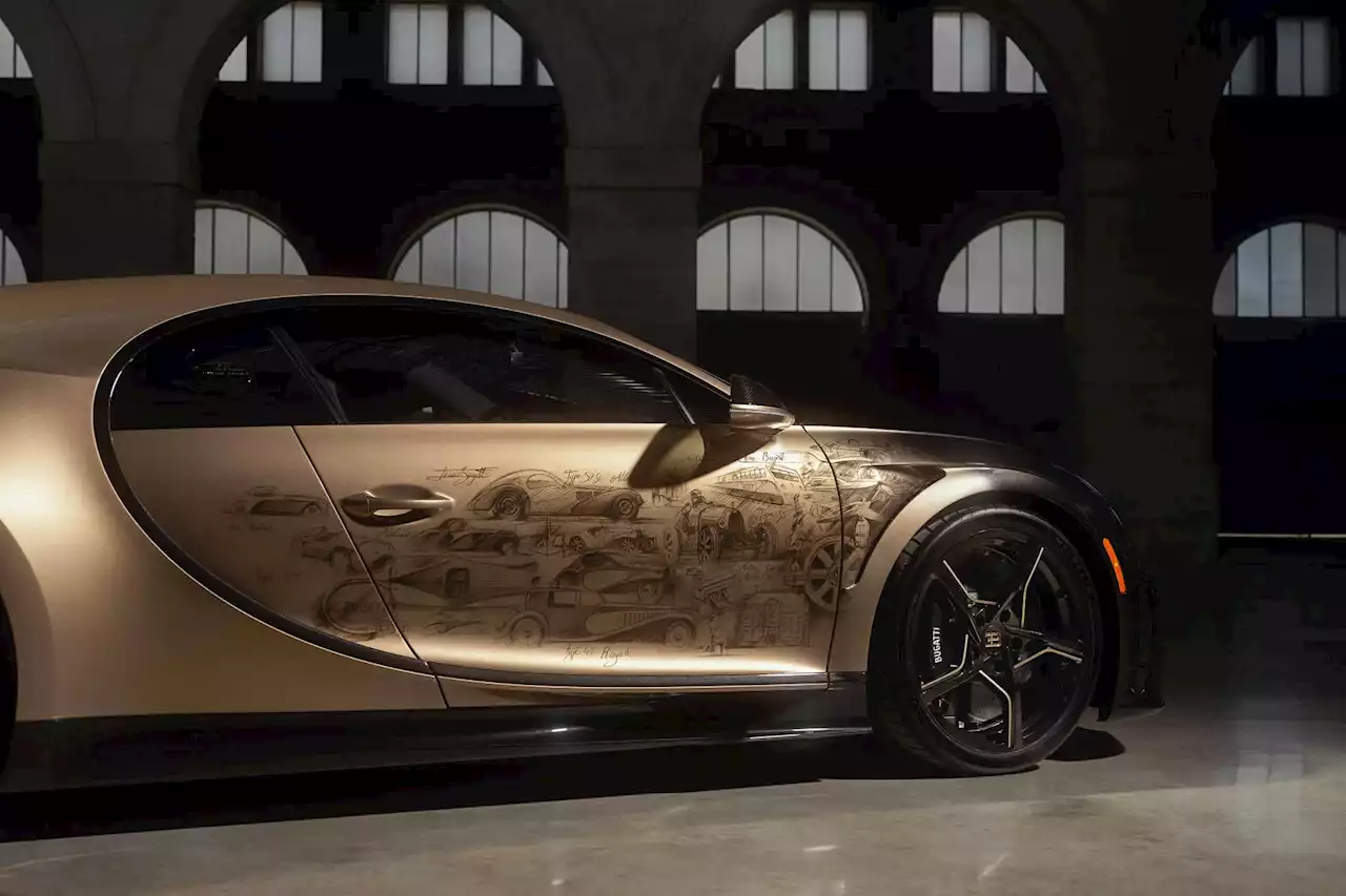 Bugatti Chiron Super Sport Golden Era features hand-drawn livery