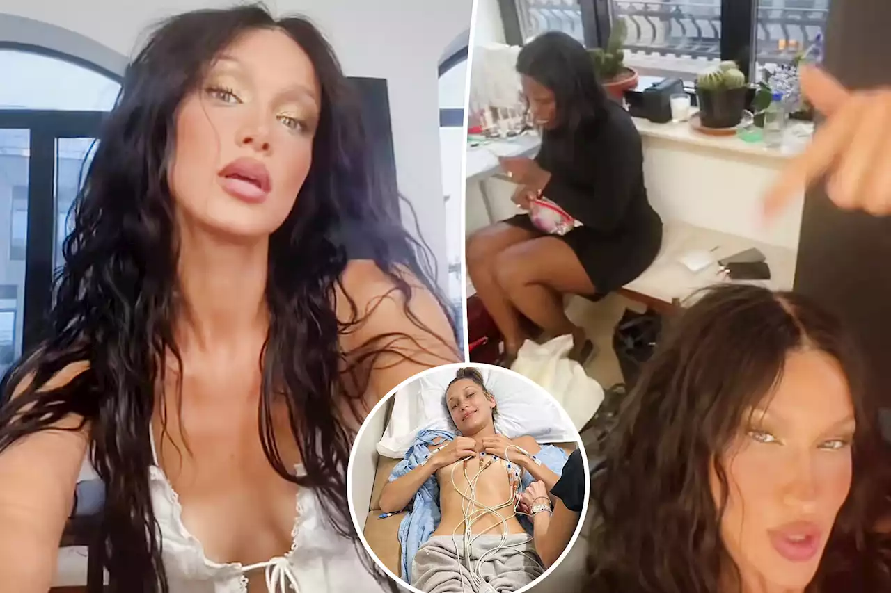 Bella Hadid shares behind-the-scenes look at first fashion gig after Lyme disease treatment