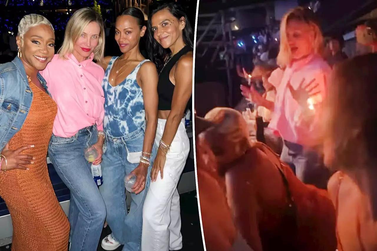 Cameron Diaz enjoys rare night out at Eras Tour with Tiffany Haddish, Zoe Saldana