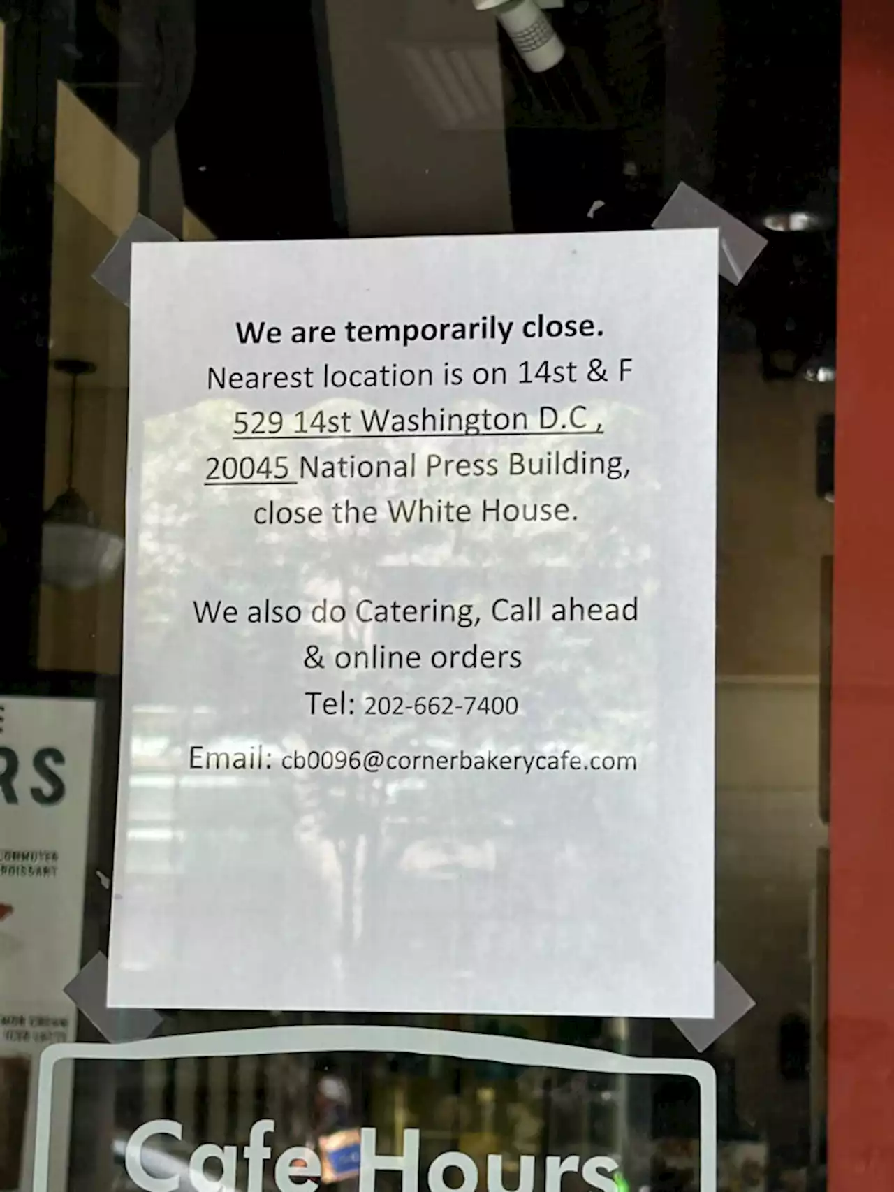 Another Corner Bakery “Temporarily” Closed – Looks Like National Press Building is last DC location standing - PoPville