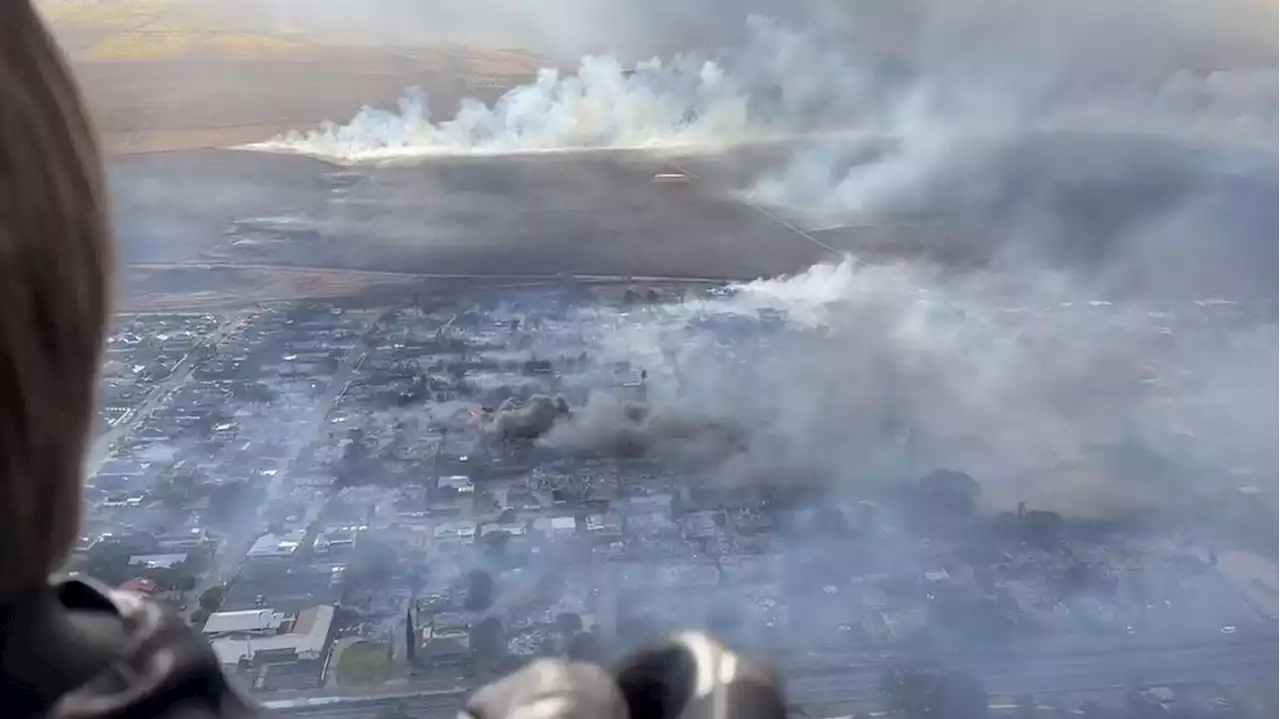 Hawaï : les images prises du ciel montrent l’ampleur des feux - rtbf.be