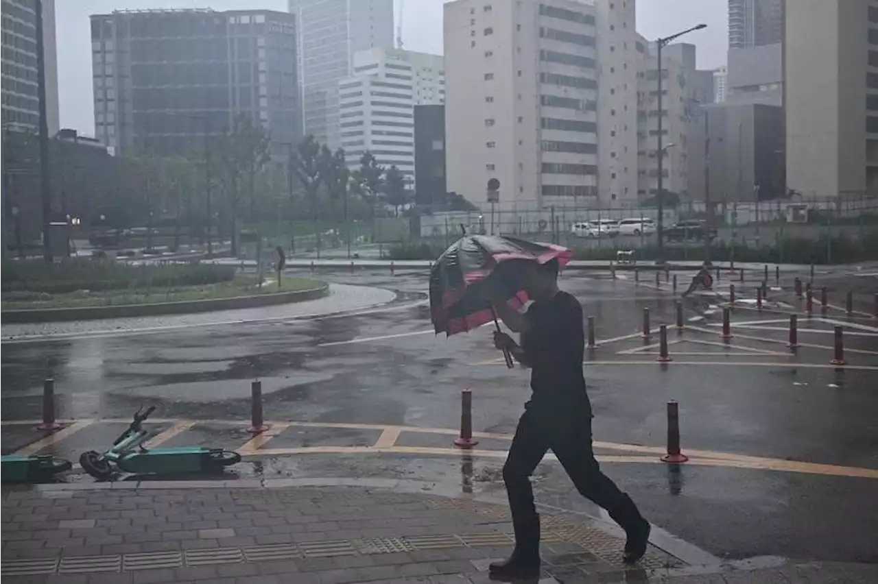 Rains lash southern Japan as typhoon Khanun takes aim at South Korea