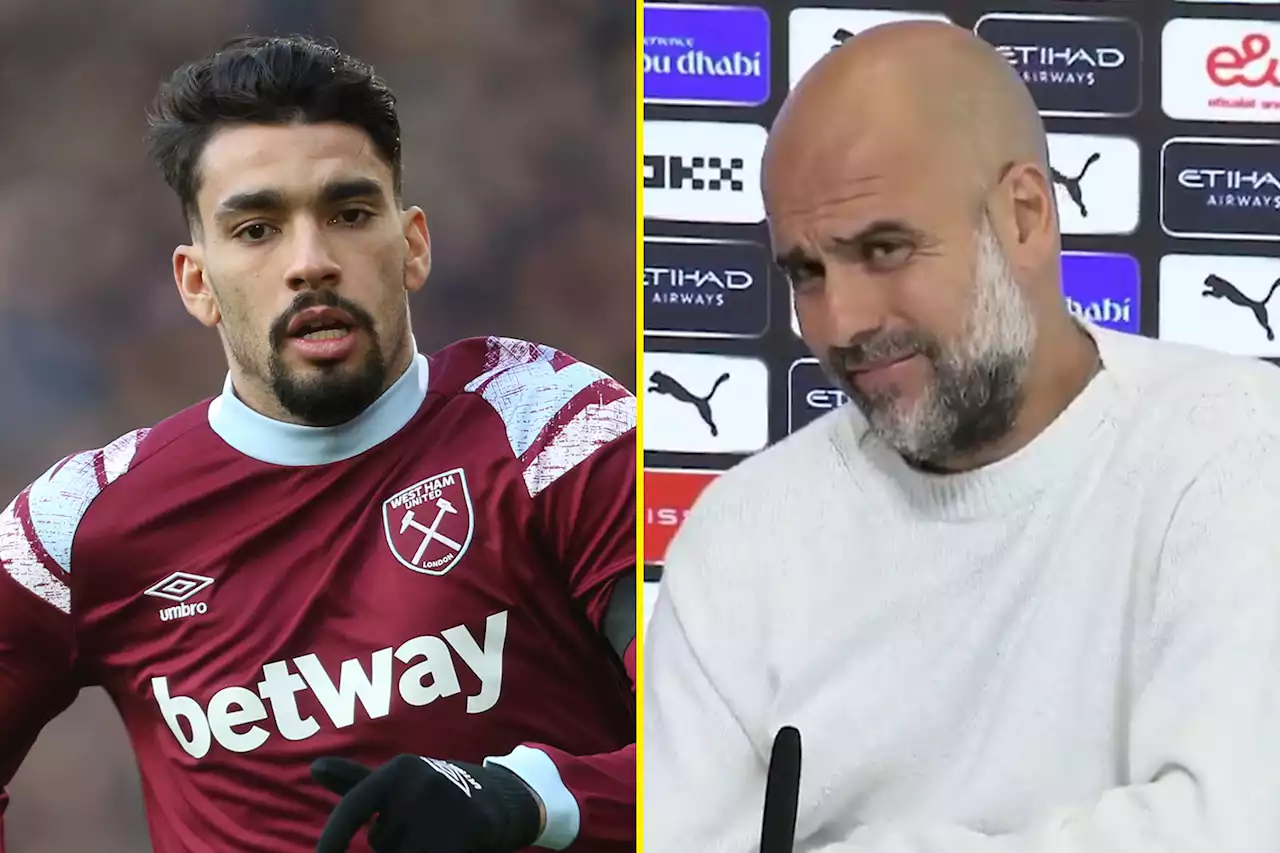 Guardiola gives blunt response to Paqueta question as Man City chase West Ham star