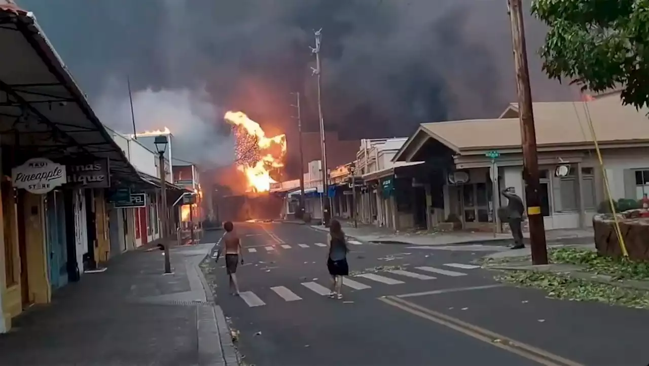 Six people killed after wildfires fanned by hurricane winds sweep across Hawaii island