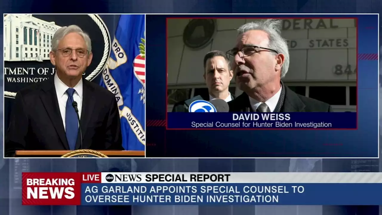 U.S. Attorney for Delaware appointed special counsel in Hunter Biden investigation