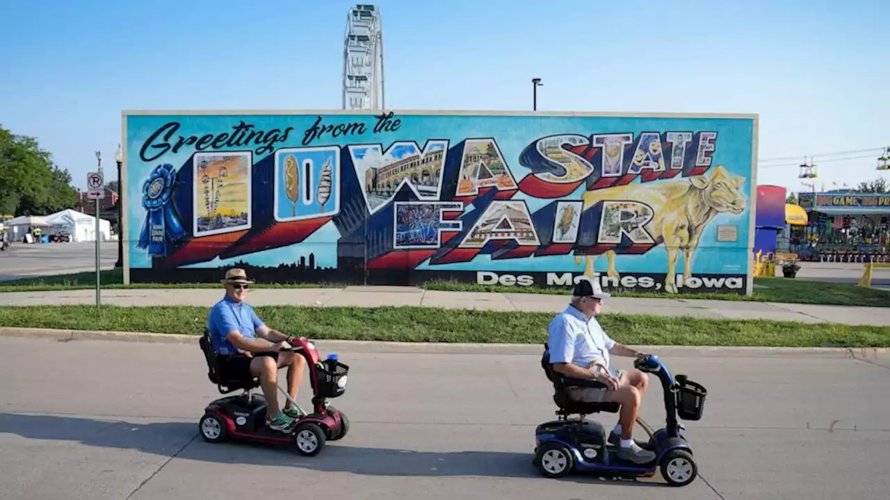 Political jockeying follows presidential candidates to the annual Iowa State Fair