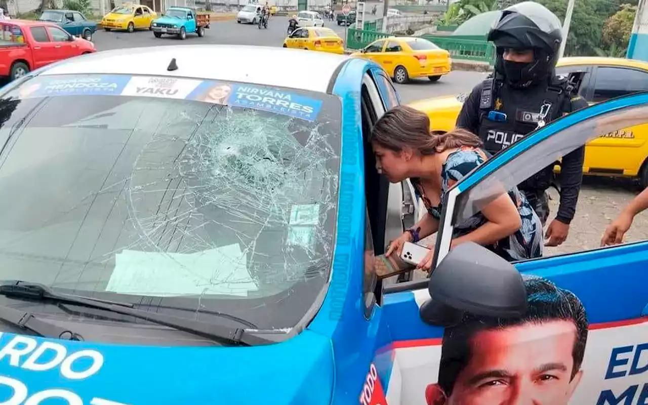 Tras asesinato de Villavicencio, balean vehículo de candidata al Parlamento ecuatoriano