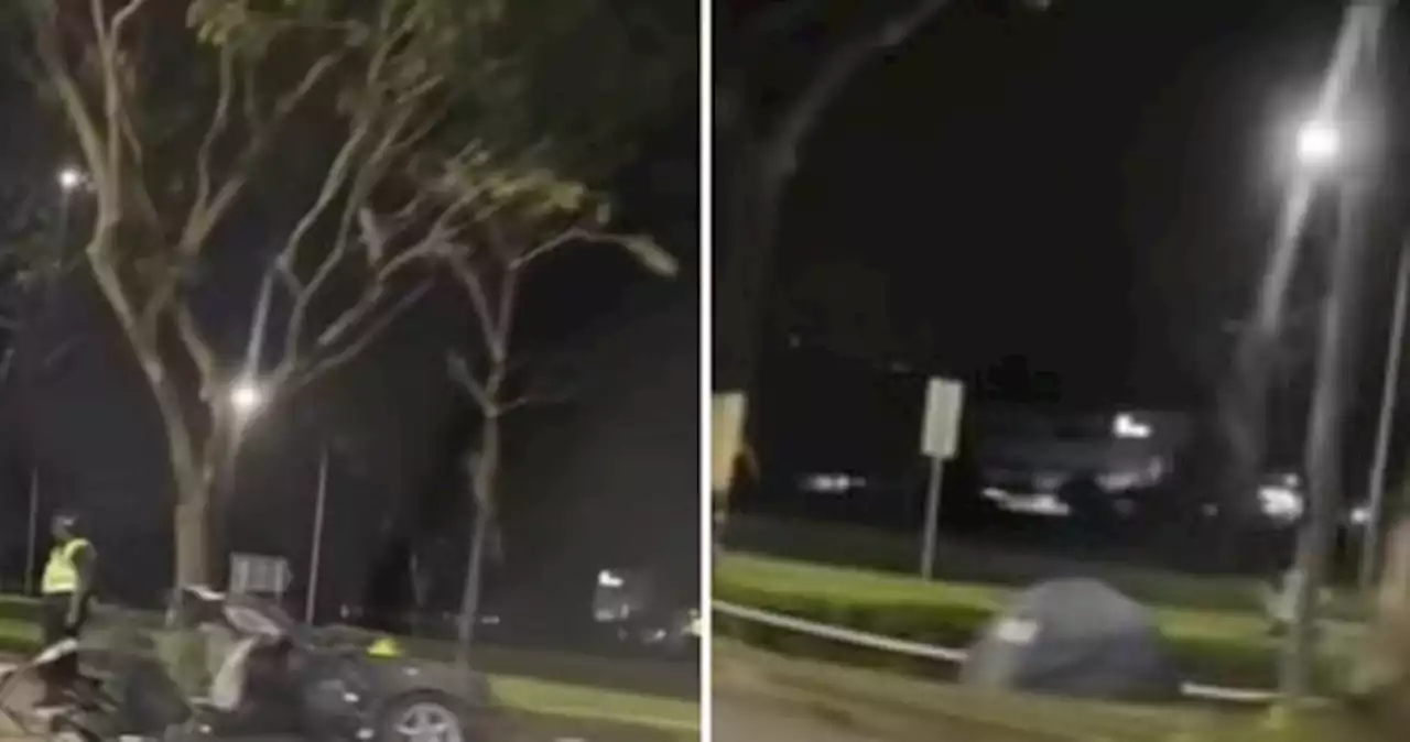 26-year-old passenger dies after car skids on road in Seletar; vehicle splits in half