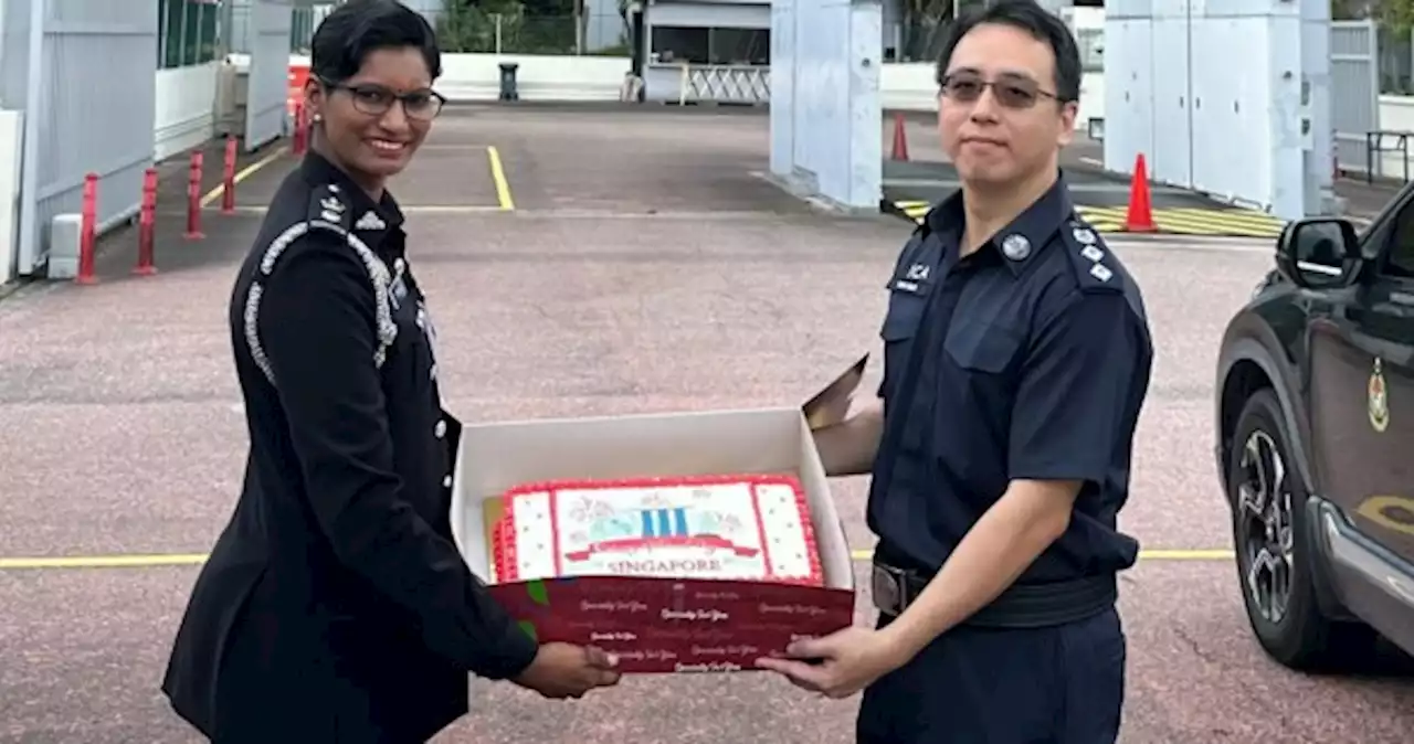 No borders: ICA receives surprise cake from Malaysia's Immigration Department to celebrate Singapore's birthday