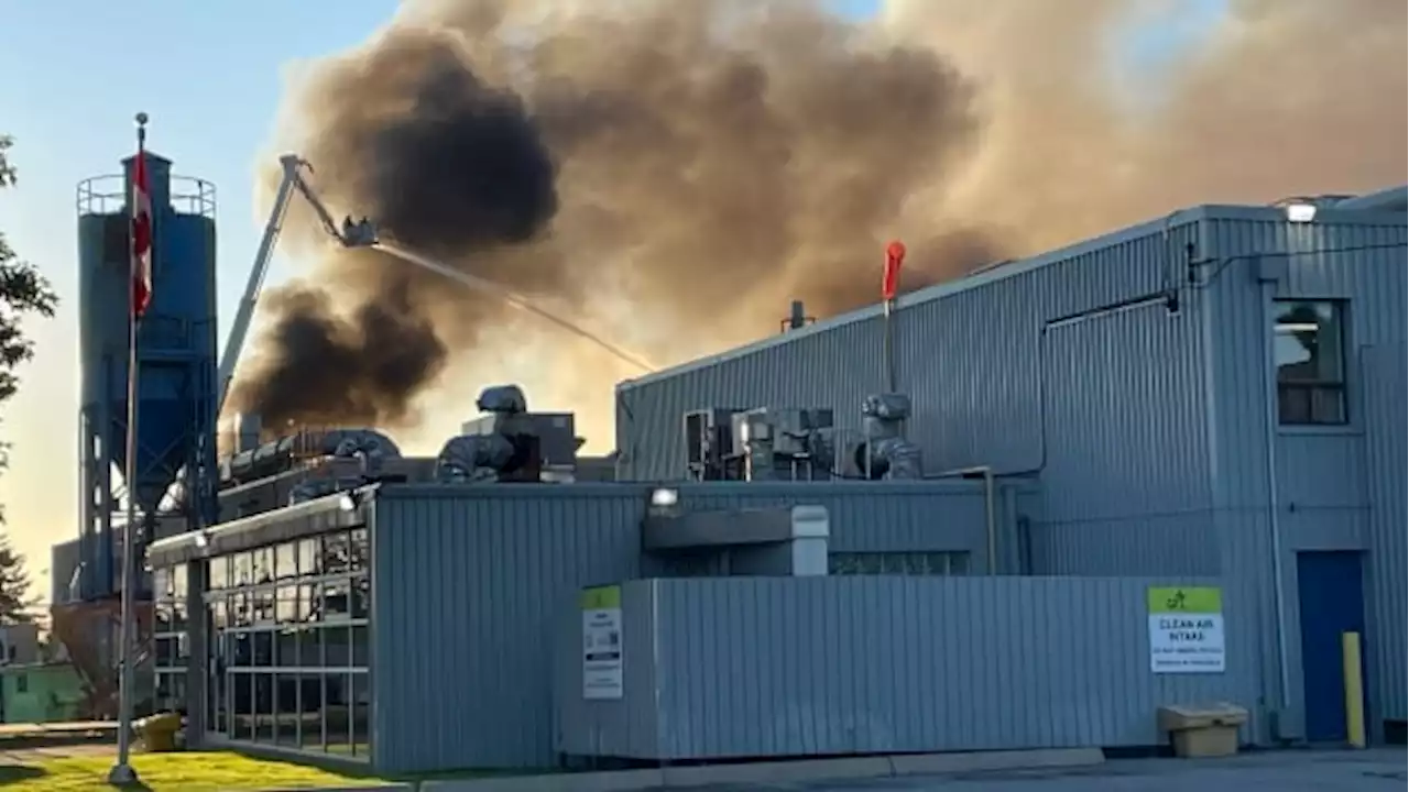 Toronto Firefighters Battle Intense Industrial Blaze in North Toronto