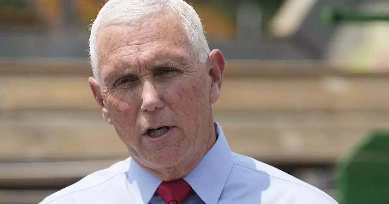 Pence speaks about GOP leadership change at Iowa State Fair as Trump fumes