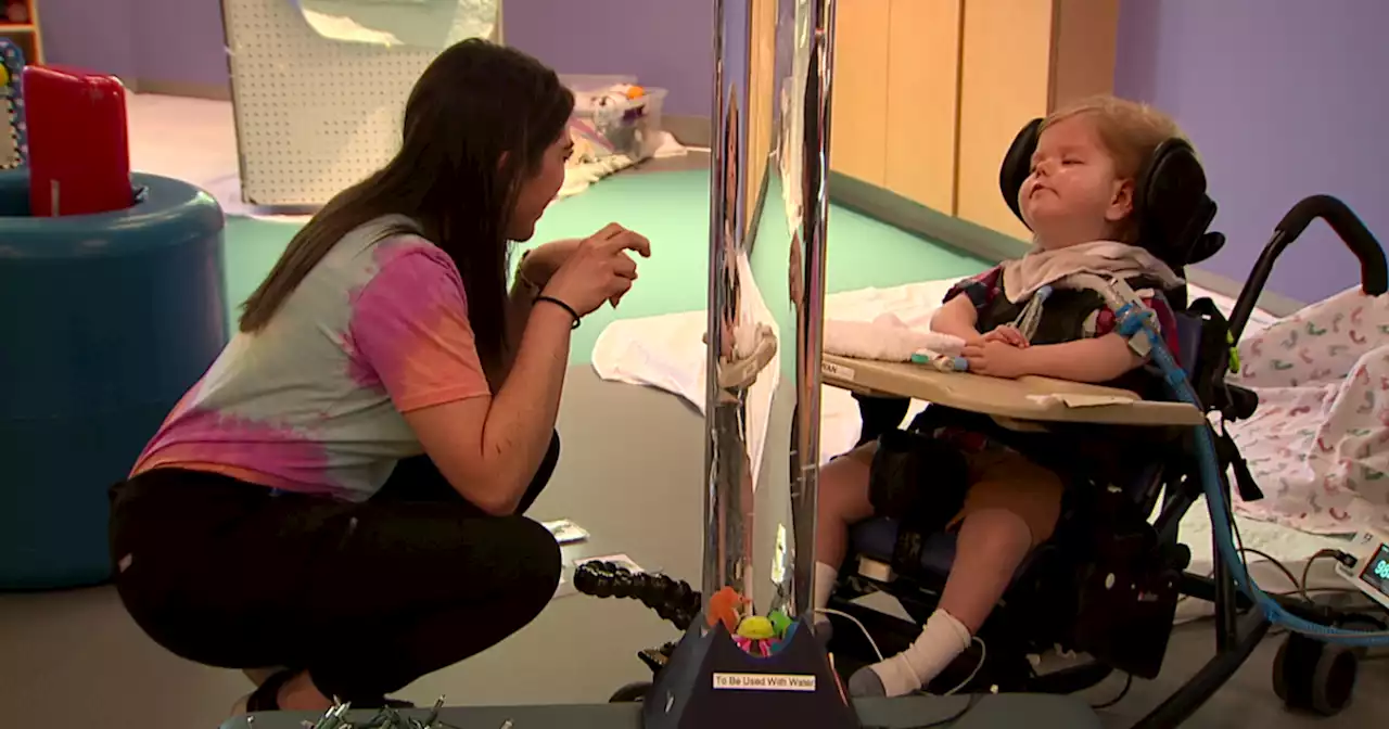 Program for medically complex children helps nonverbal child speak using his eyes