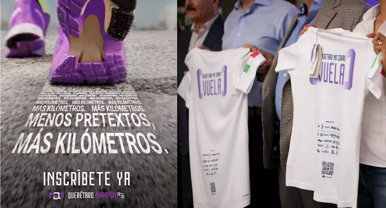 Presentan la playera del Querétaro Maratón para la edición 2023 | Querétaro