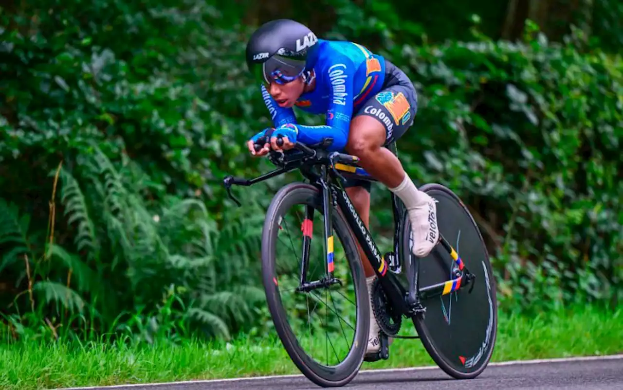 Juliana Londoño, puesto 12 de la crono Mundial de ciclismo en Escocia